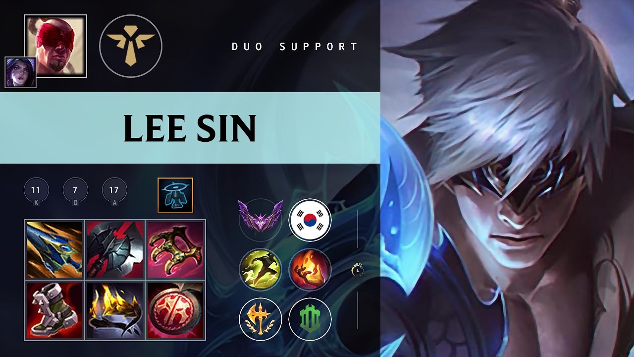 Lee Sin Support vs Pantheon - KR Master Patch 26.08