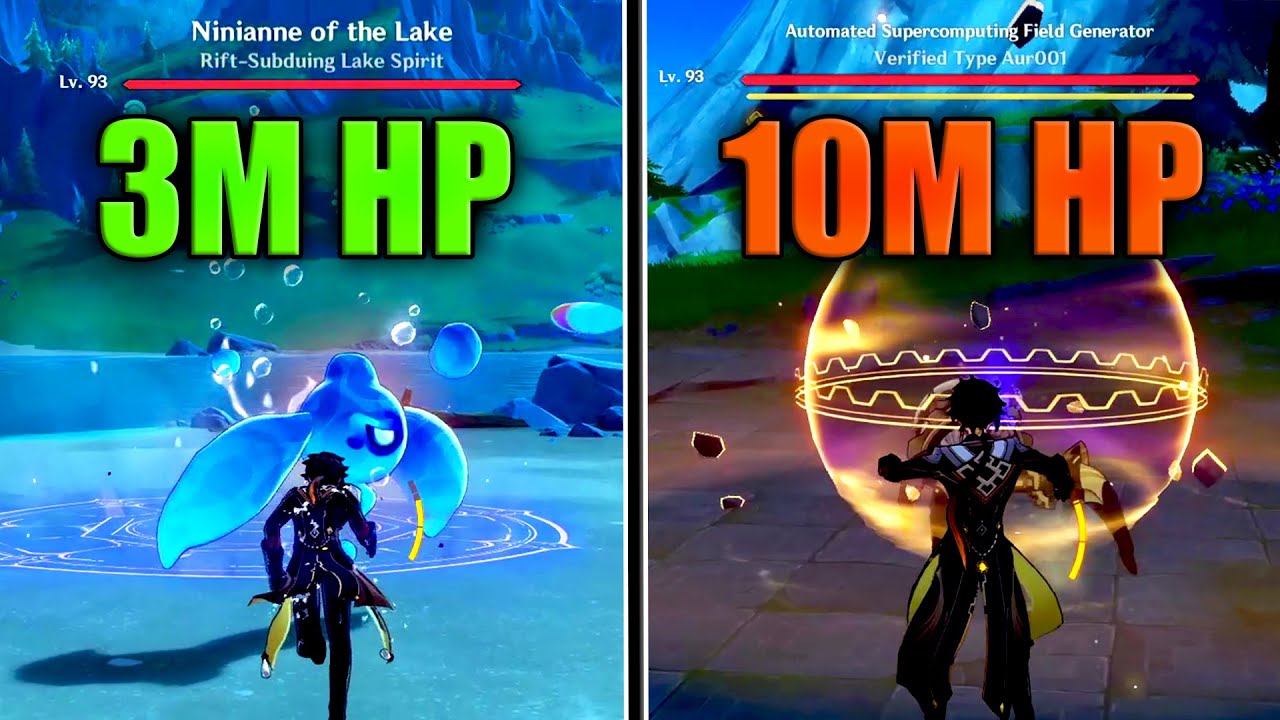 All Mysterious WORLD BOSSES (3M-10M HP) in Genshin Impact