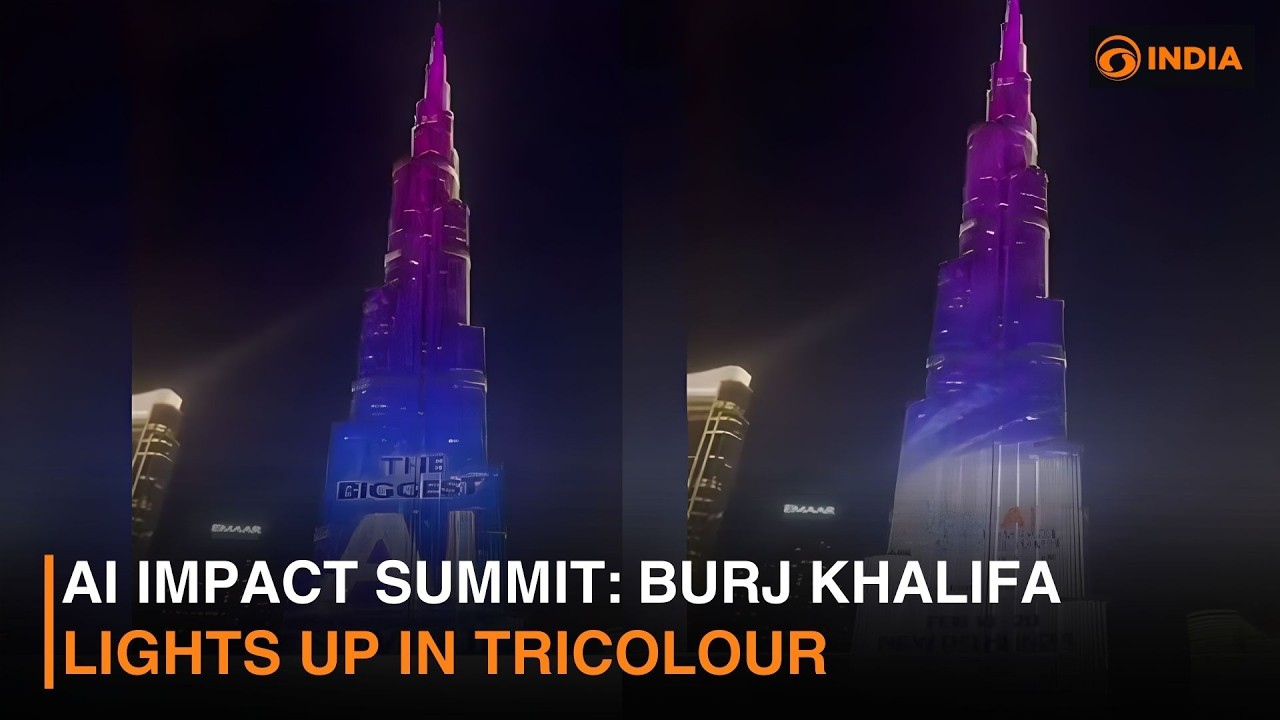 AI Impact Summit: Burj Khalifa lights up in tricolour & more news | DD India Newshour | 2 PM IST
