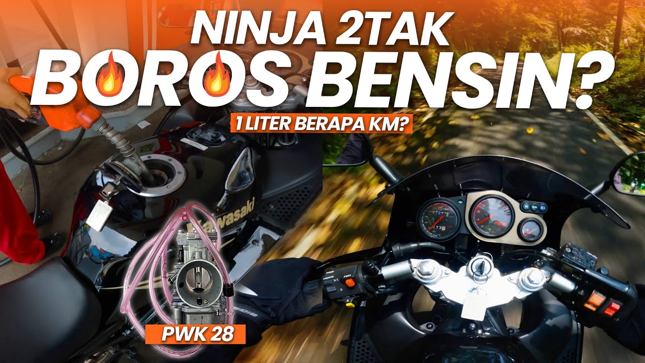 CUMA SEGINI TOTAL BENSINNYA‼️ Naik Ninja 2Tak Pake Karbu Pwk 28 ke Puncak Beneran Boros Banget⁉️