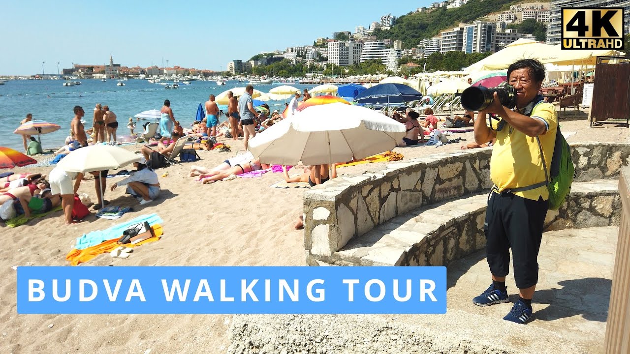 🏖️Budva🌴Montenegro🇲🇪July 2024🚶🏻‍♂️Walking Tour📷4K60