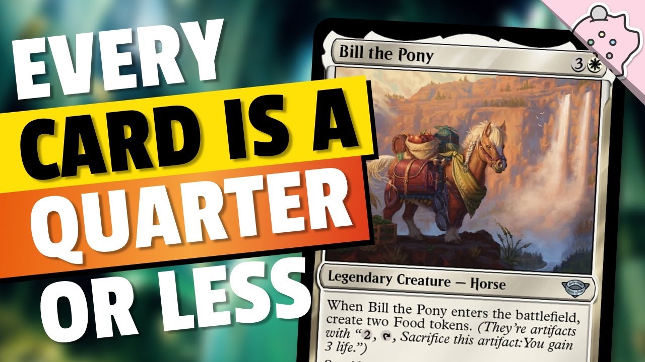 Every Card is a Quarter or Less Commander Deck | Bill the Pony | Complete Guide | EDH | MTG