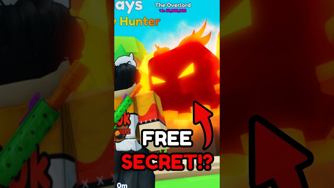 OMG! 🥳 i Got FREE SECRET PET in Bubble Gum Simulator INFINITY! #shorts