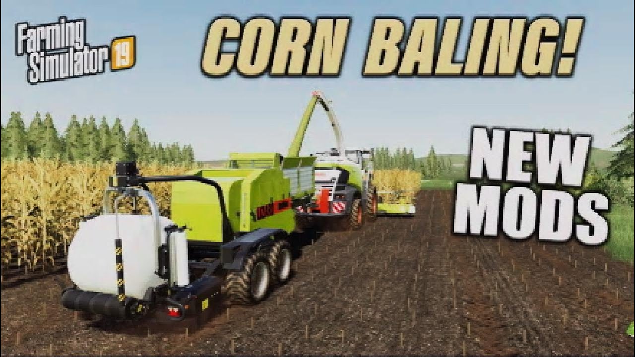 FS19 | COOL CORN BALER!! NEW MODS | (Review) Farming Simulator 19 | 2nd August 2021.