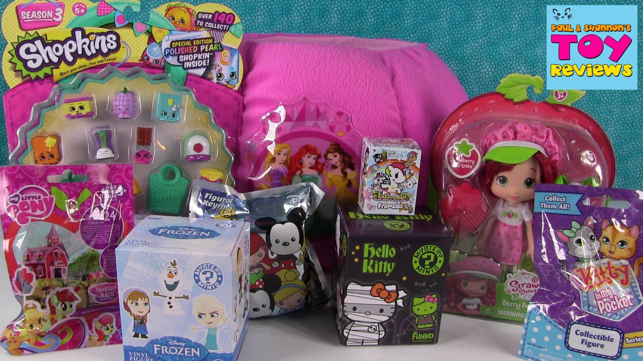 Disney Princess Blind Bag Basket Opening | Frozen MLP Shopkins | PSToyReviews