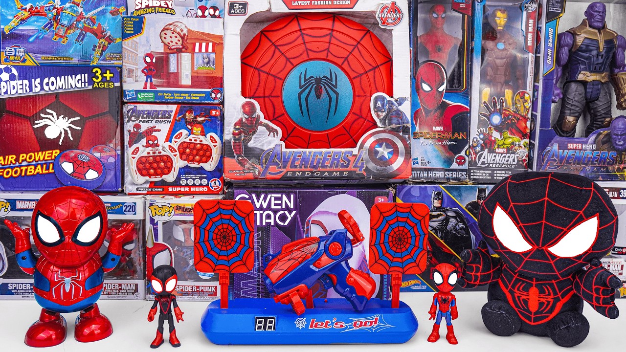 Marvel Spiderman Collection Unboxing Review | Spider-Man Laser Tag Blasters | Dance Hero Spider-Man