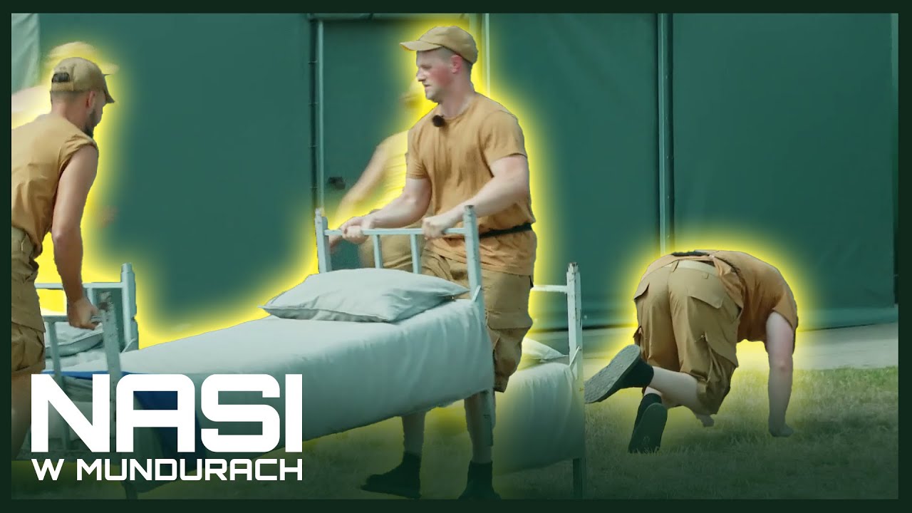 Mieli wynieść i wnieść łóżka do namiotu 🎪 nie ogarnęli 😅🤣 | Nasi w mundurach