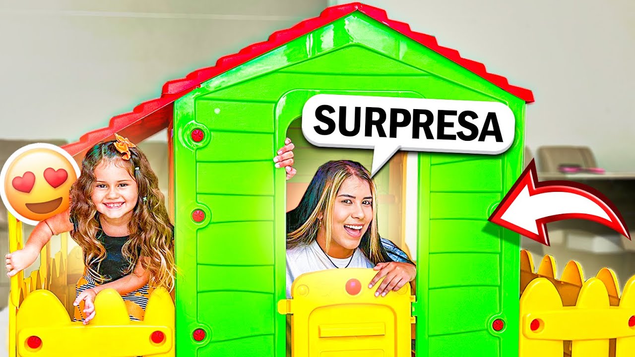 REAÇÃO DA MINHA IRMÃZINHA VENDO A CASA DELA PELA PRIMEIRA VEZ!