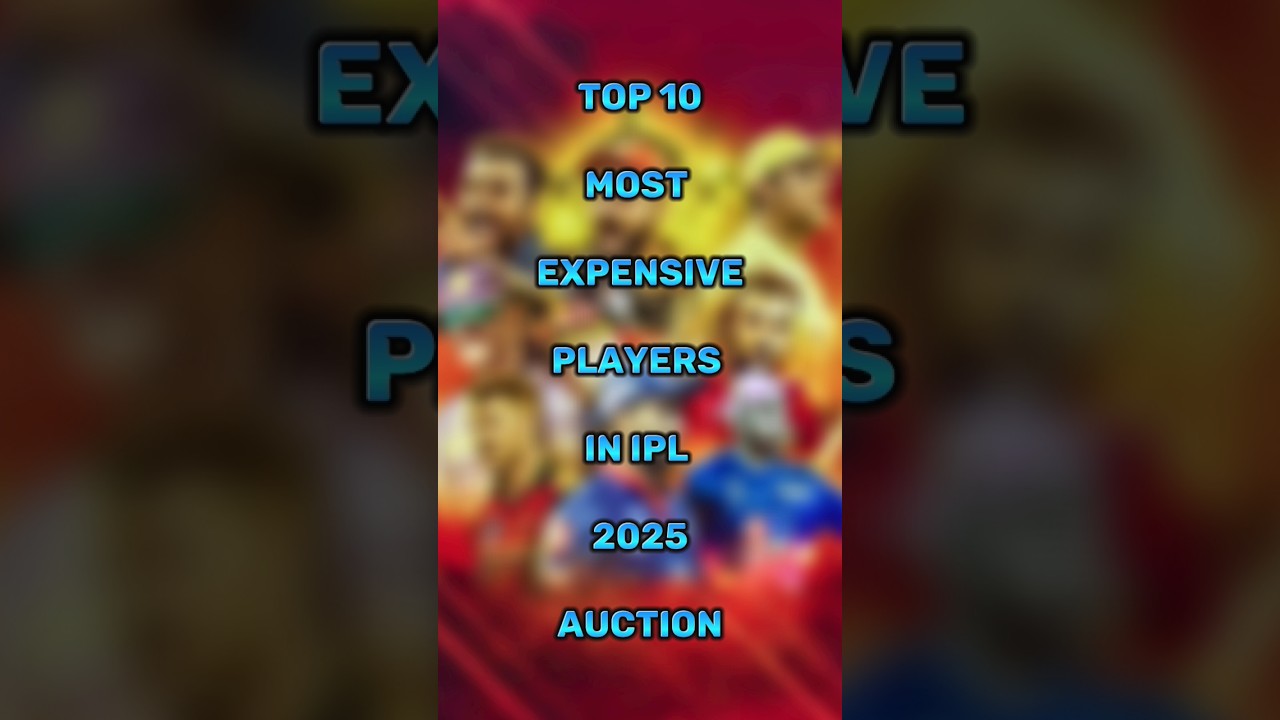 Top 10 Most Expensive Players In IPL 2025 Auction #ipl #ipl2025 #iplauction