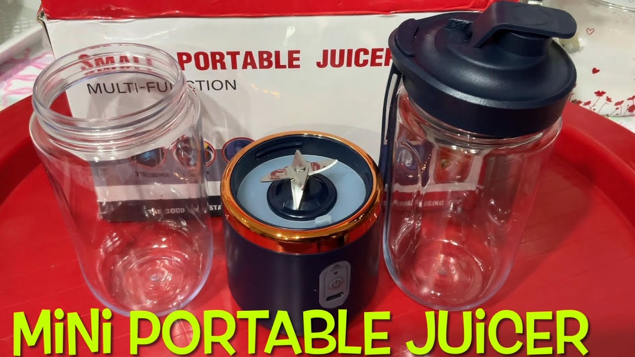 Unboxing Small Portable Juicer MultiFunction #portablejuicer #multifunction #unboxing #unboxingtemu