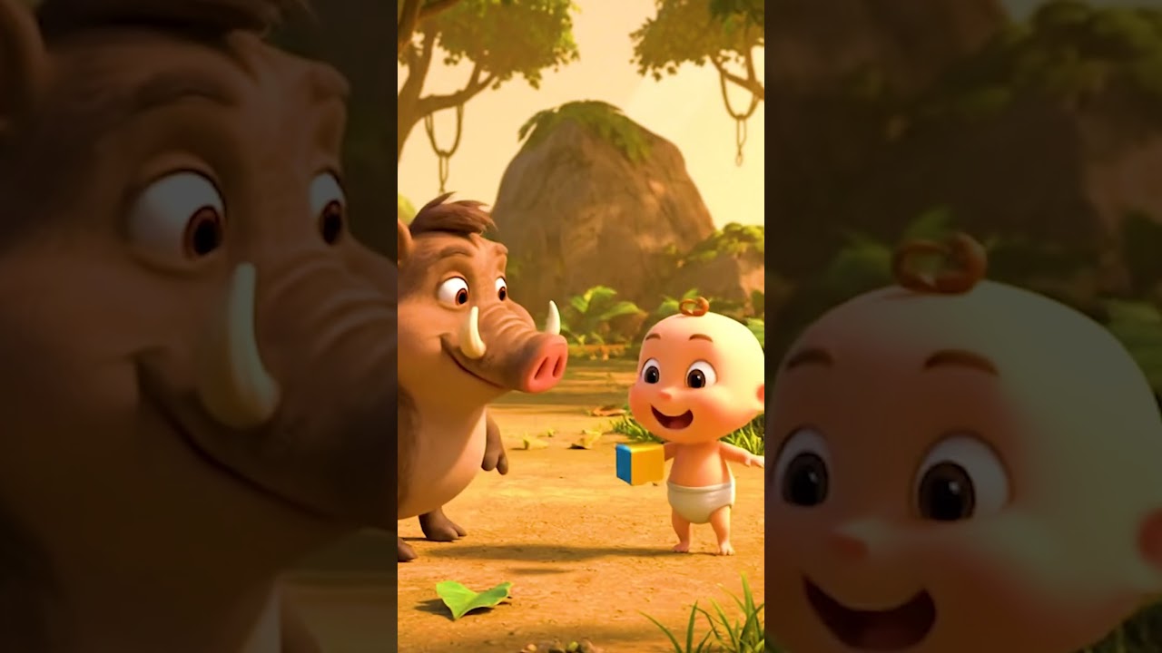 Safari Animal Sounds Song 🎵 | Fun Nursery Rhyme for Kids #AnimalSounds #shorts