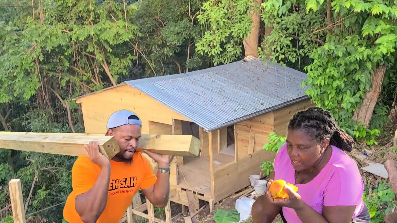 Progress looking Good at Colaz Smith TV's Cabin@misslittlehotkitchen  Grateful  for the Mangoes