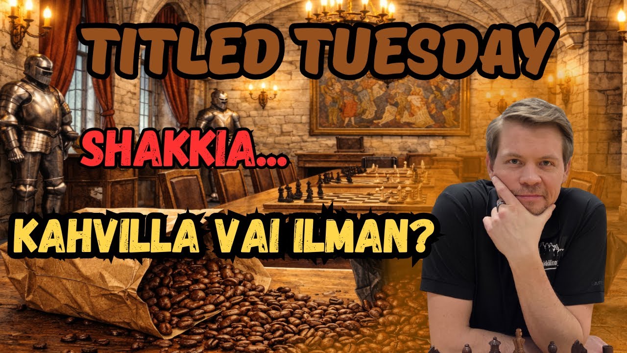 Shakkia... Kahvin kera vai ilman? | Titled Tuesday -turnaustallenne