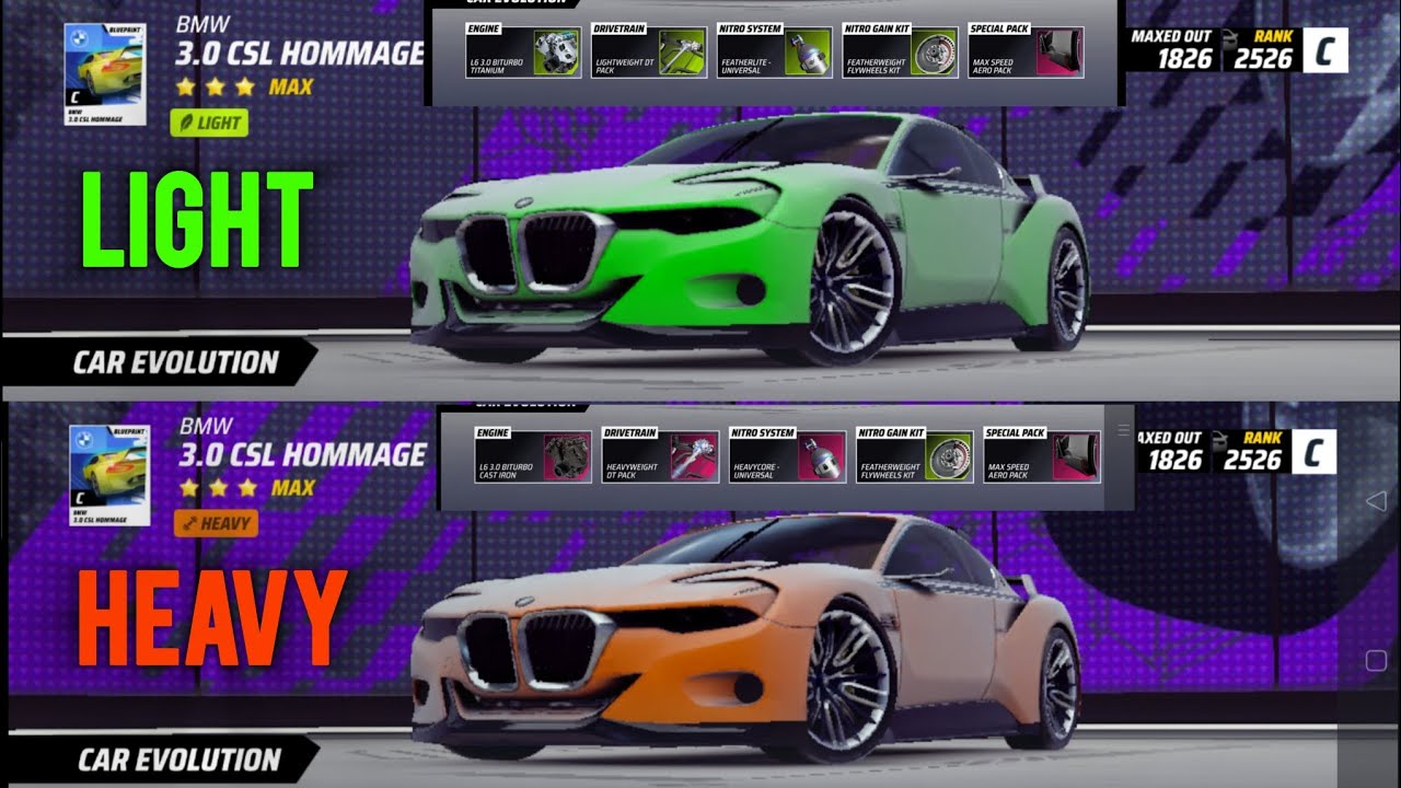 Light HOMMAGE or Heavy HOMMAGE ? / Asphalt Legend 