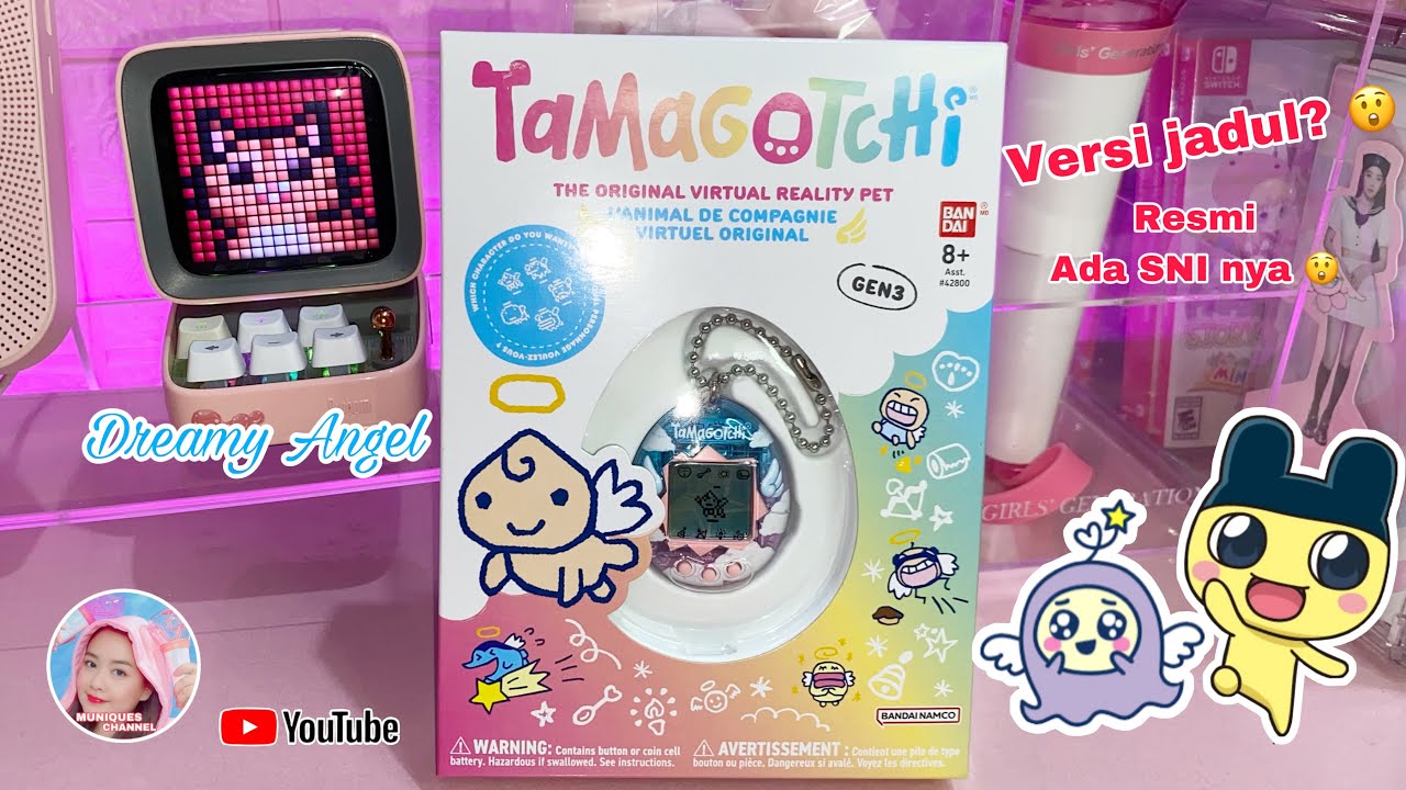 Unboxing & Review Tamagotchi The Original Gen 3 Dreamy Angel Bandai Indonesia