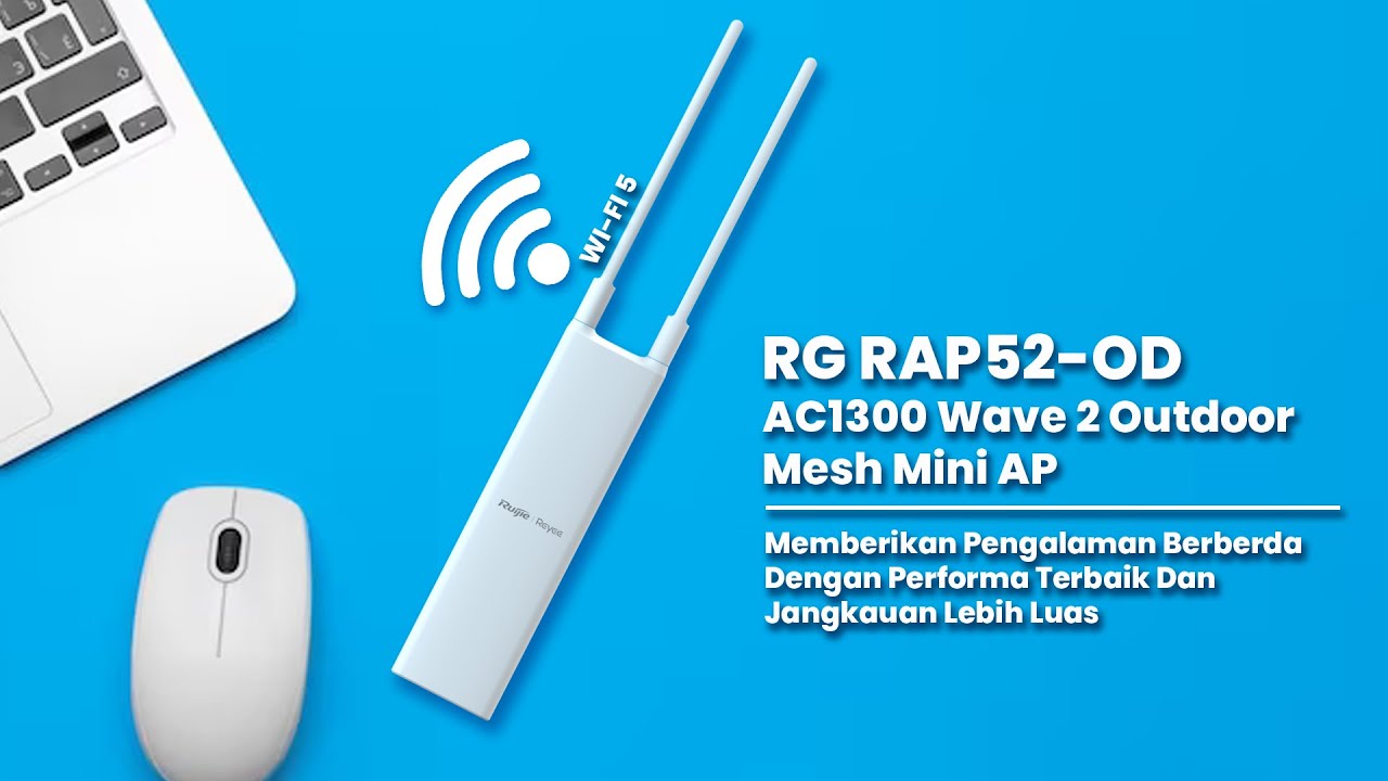 Router Mini Mudah Disetting Dan Wifi Luas - Review Konfigurasi Pengujian Ruijie RG RAP52 Outdoor