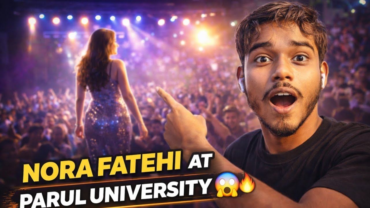 Nora Fatehi Live at Parul University | Full Vlog 2026 🔥