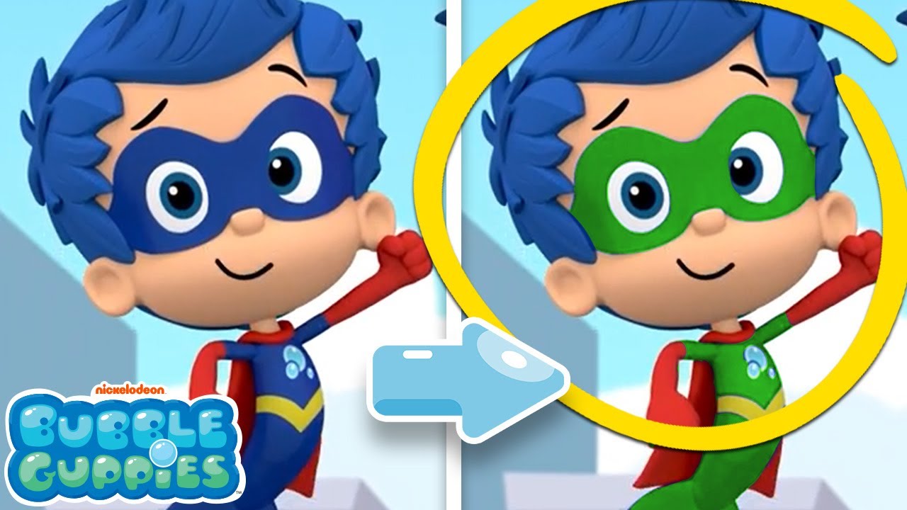 Superhero Spot the Difference with Bubble Guppies! 💥 | Bubble Guppies