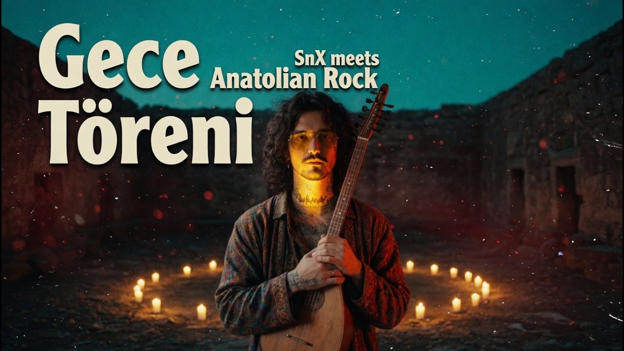 🌑 Gece T&ouml;reni | SnX Anatolian Rock Ritual ✦ 122 BPM | E Phrygia