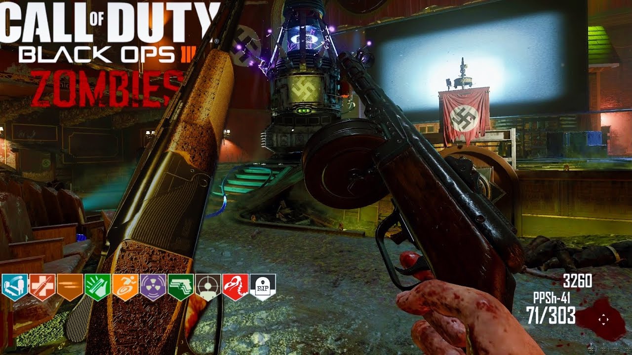 BO3 Zombies KINO w/ Weaponry Overhaul | This will go great with that body cam mod