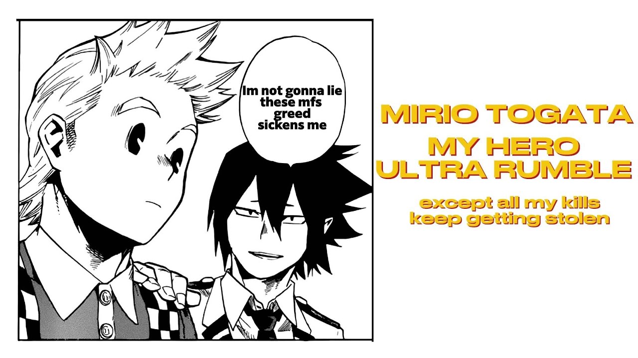 Playing Mirio Except All My Kills Get Stolen - MY HERO ULTRA RUMBLE