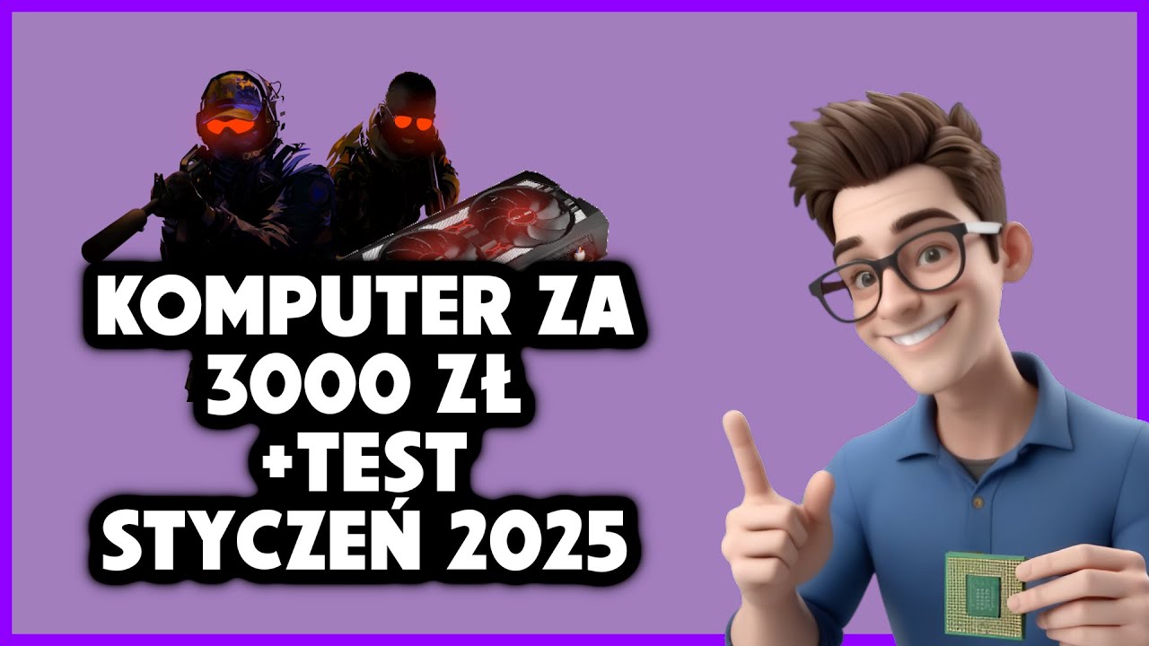 KOMPUTER ZA 3000 ZŁ + TESTY W GRACH STYCZEŃ 2025