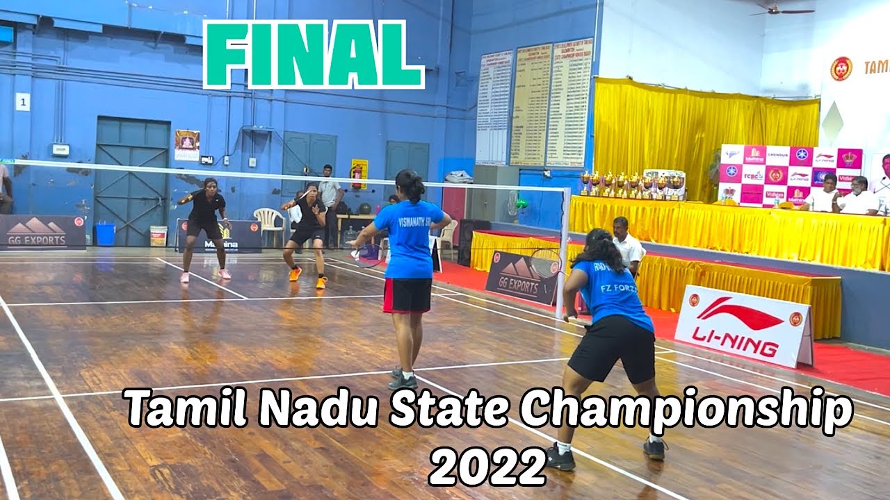 FINAL - Women Doubles || ARUL BALA VARSHINI vs ANUSHA REEVA || TN State Championship 2022 || Madurai