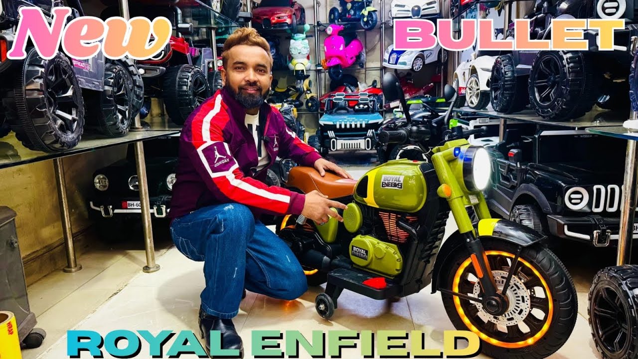 Mini bullet  Royal Enfield Toy Version 😲🔥 Bullet Review&rdquo;battery operated bike wholesale toy market￼