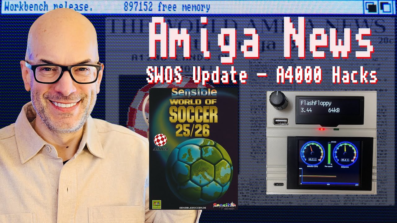 SWOS Updated, Amiga Pointer Archive, A4000 Hacks, Hot Chocolate & More Amiga News w/ Amiga Bill