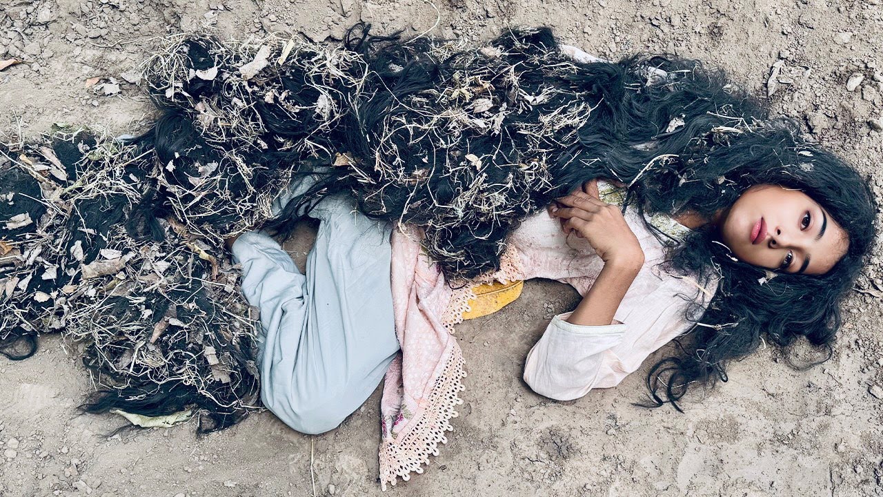 Hair 5 METERS LONG!! 😱 Homeless Girl Found Helpless on Ground 💔 | ASMR Transformation