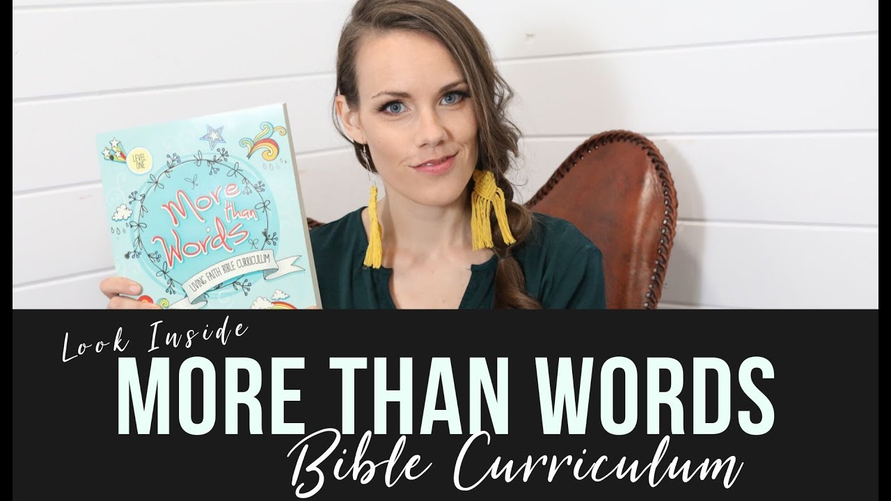 Look Inside More Than Words Bible Curriculum by Rebecca Spooner