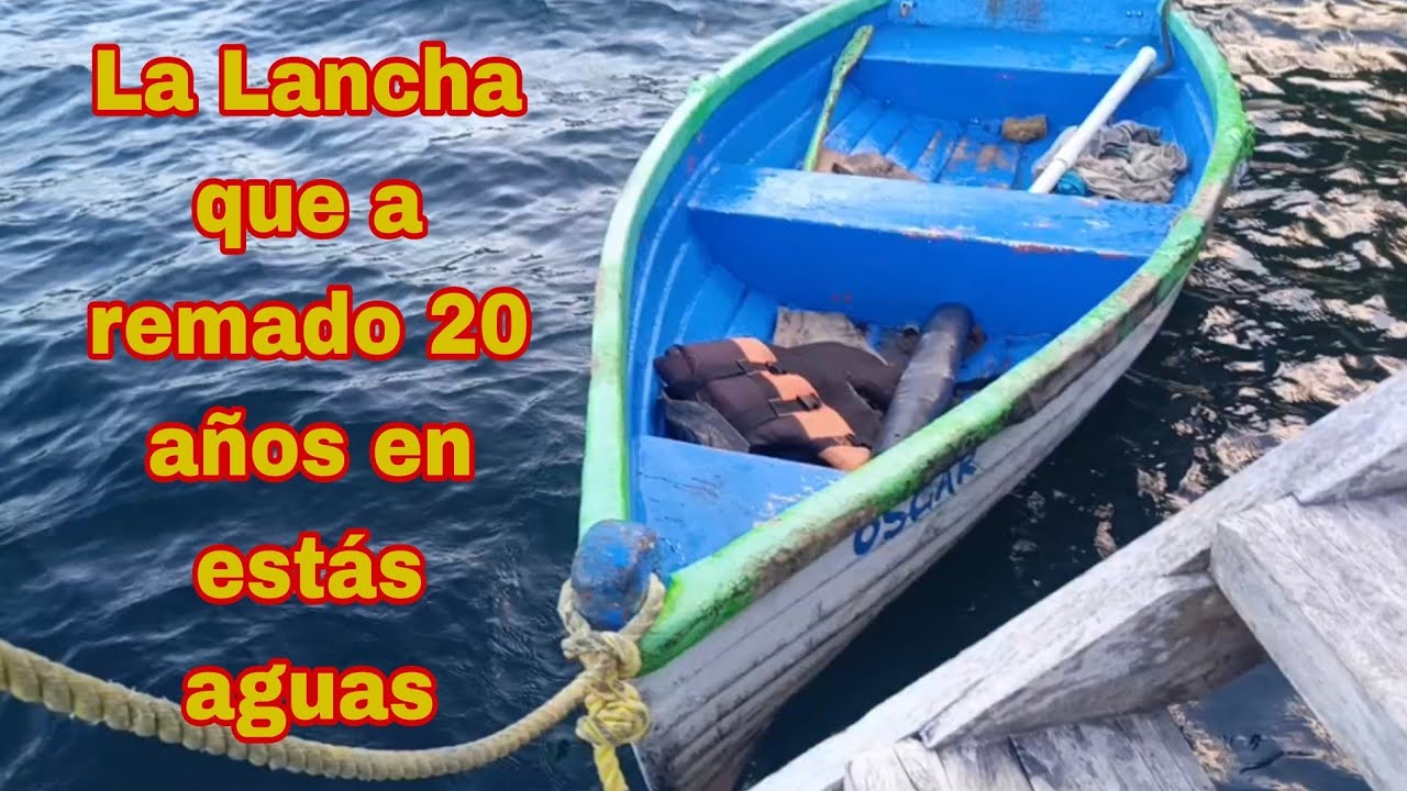 La lanchita que le a dado vuelta a todo este lago 