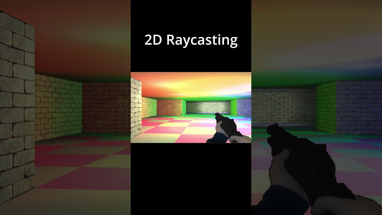 Old school raycasting engine.