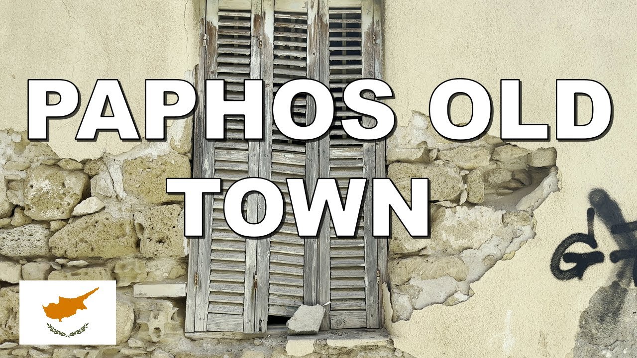 EXPLORING PAPHOS OLD TOWN in CYPRUS * 4K (60fps)
