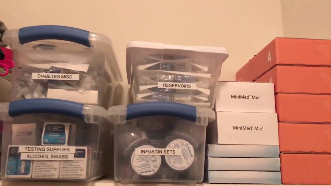How I Organize My Diabetes Supplies