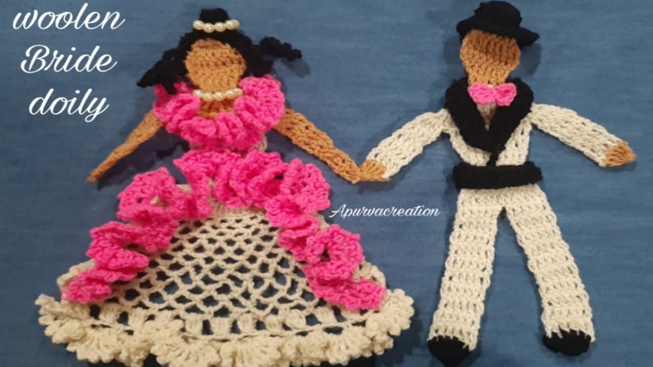How to crochet wedding doll