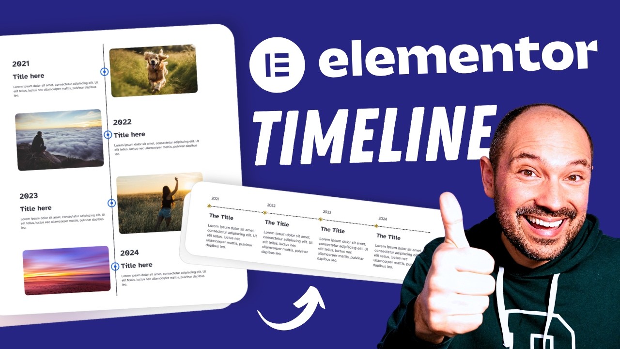 Elementor Timeline Tutorial 2025 &ndash; Vertical & Horizontal Design &ndash; Free Layouts Included 🔥 No Plugin