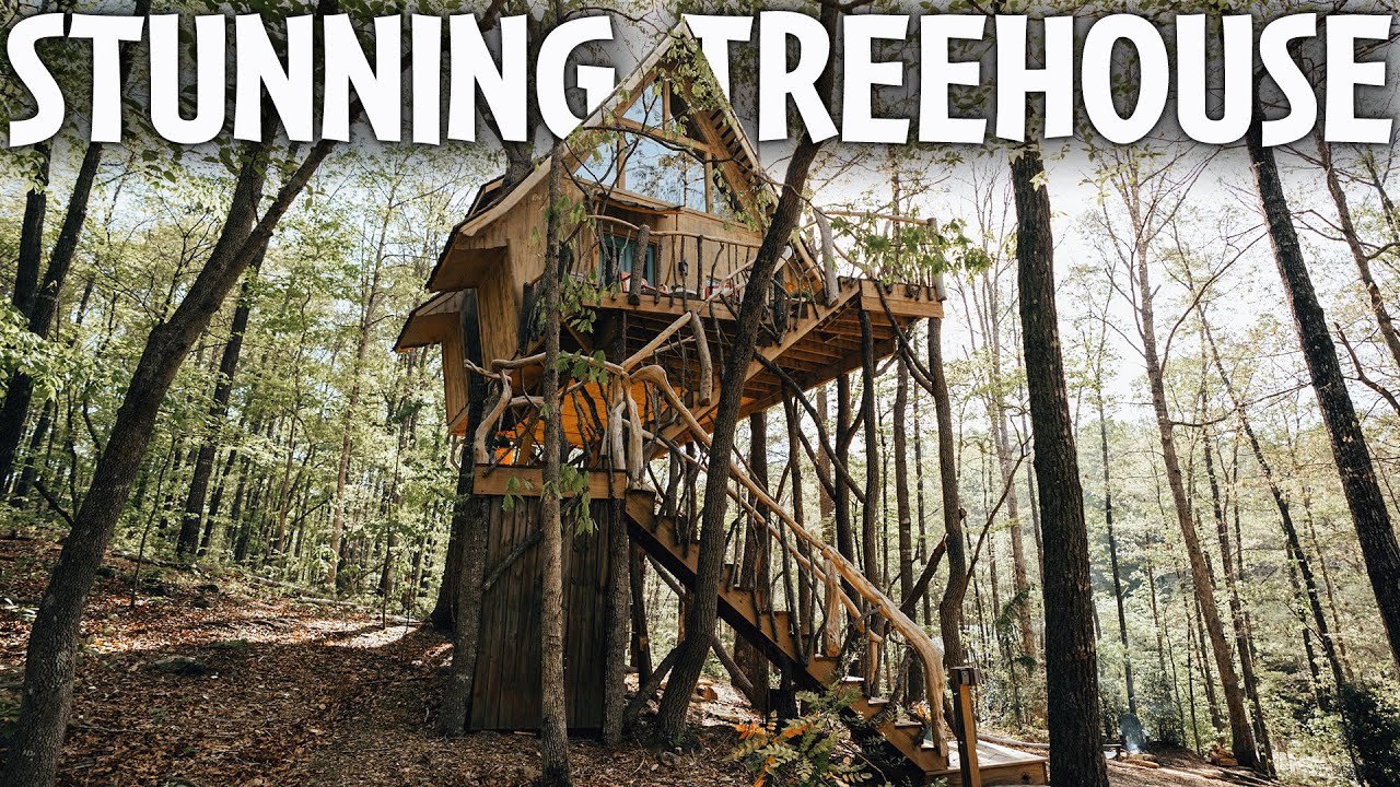 AMAZING Treehouse in Georgia! | Airbnb Full tour