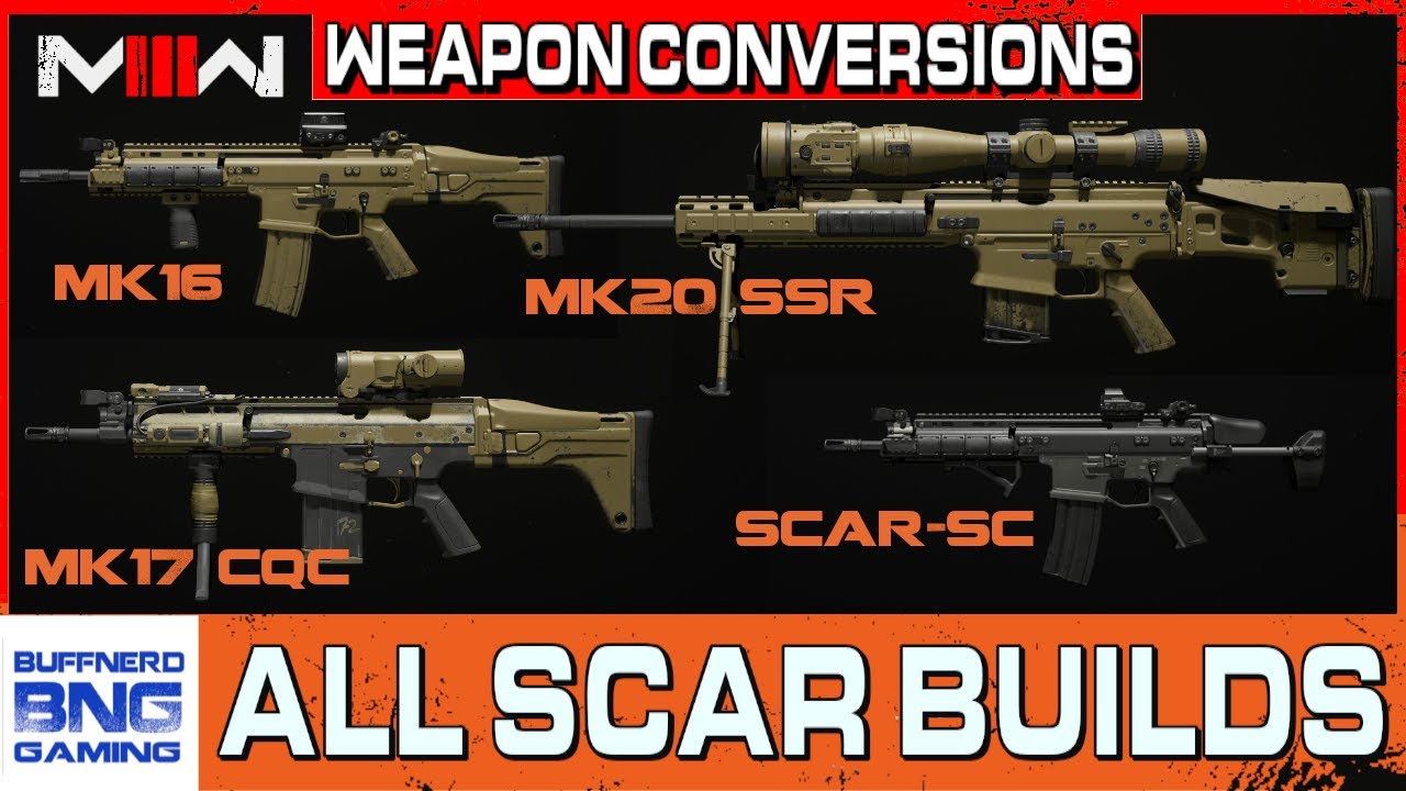 Все модификации SCAR — модификации оружия — Call Of Duty Modern Warfare III