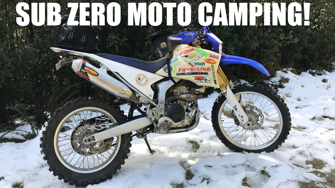 SUB ZERO MOTORCYCLE CAMPING! Coldest I've ever experienced!