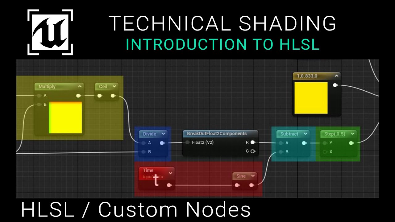 Unreal Engine 5 Tutorial - Technical Shading - Introduction To HLSL