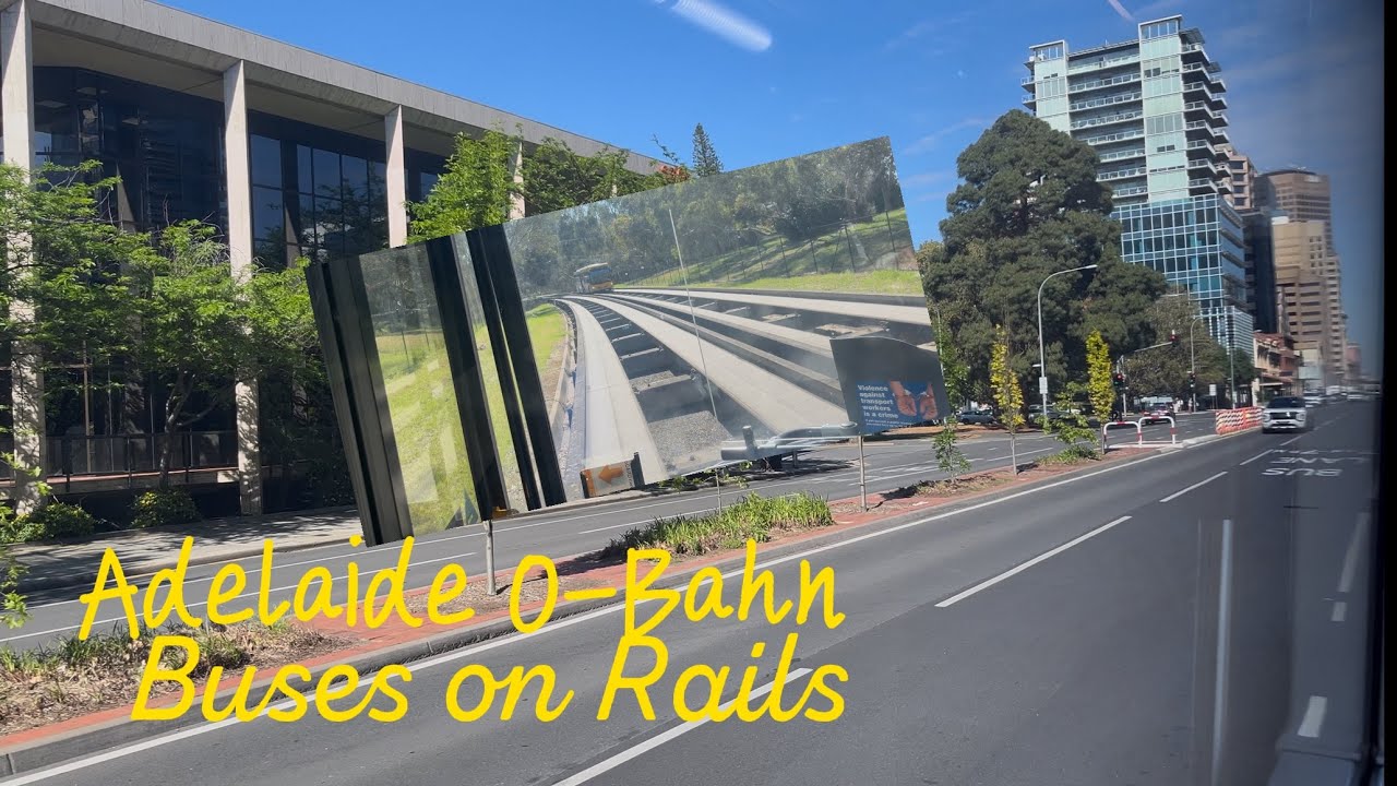 Adelaide 🇦🇺O-Bahn, Bus 🚌 in Rails 🛤️ My second bus trip in SA. 