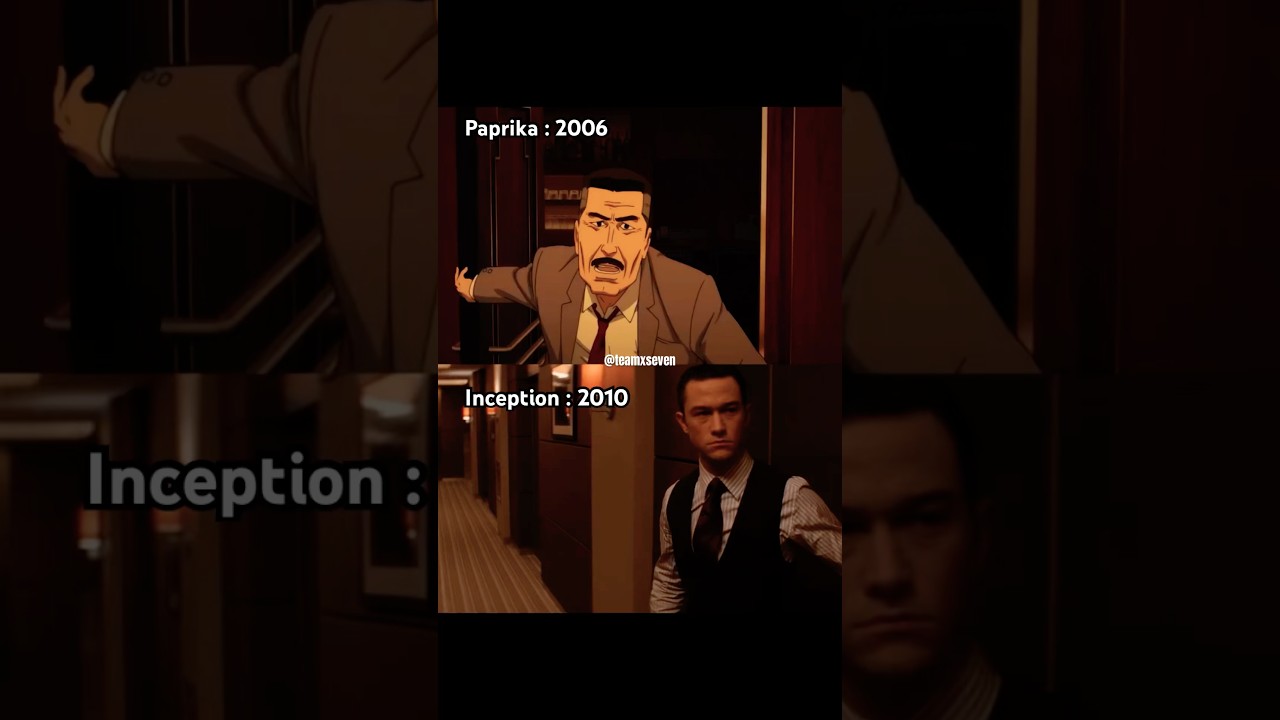 Inception V/S Paprika #anime #animefacts #inception #paprika #christophernolan #satoshikon #shorts