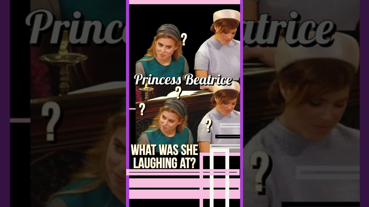 🤣PRINCESS BEATRICE WHAT WAS SO FUNNY AT HARRY & MEGHAN'S WEDDING? PRINCESS EUGENIE KEPT HEAD DOWN