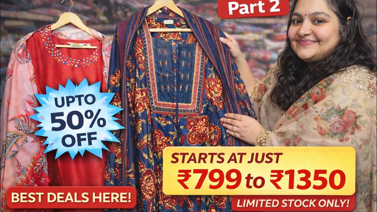 Clearance Sale on 3 Piece Suit Sets | Premium & Daily Wear Kurtis at Lowest Prices 💥 Limited Stock