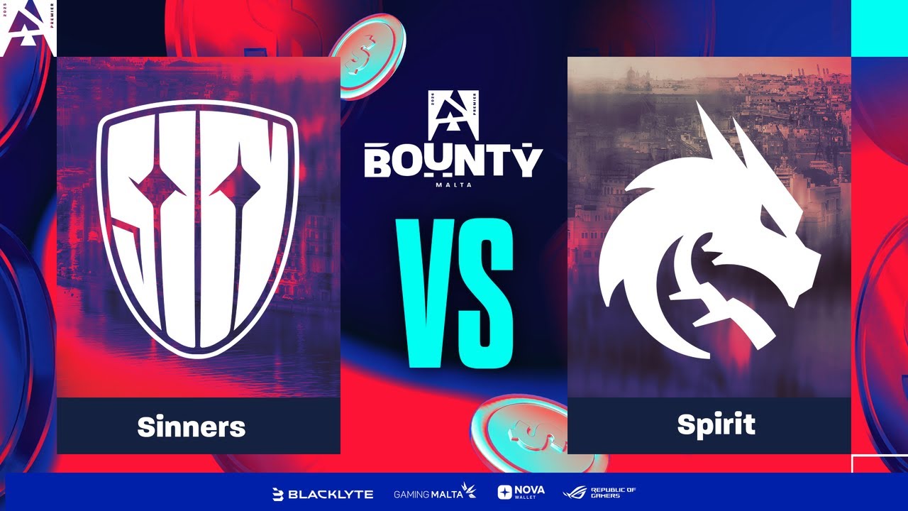 Sinners vs Spirit - Full CS2 Match VOD - BLAST Bounty Malta Season 1 2026