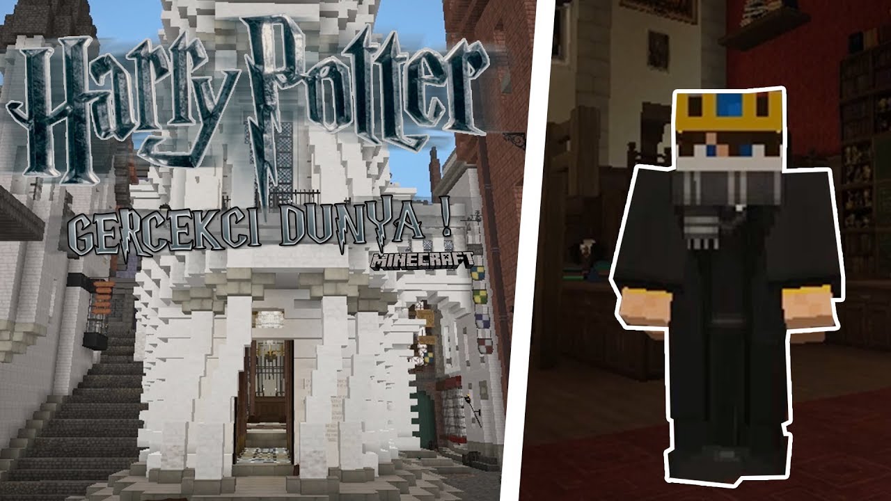 GERÇEKÇİ HARRY POTTER DÜNYASI ! - (MİNECRAFT) - İNANILMAZ #1