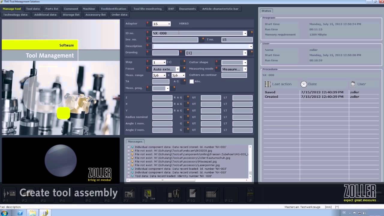 ZOLLER »Interface Siemens NX«