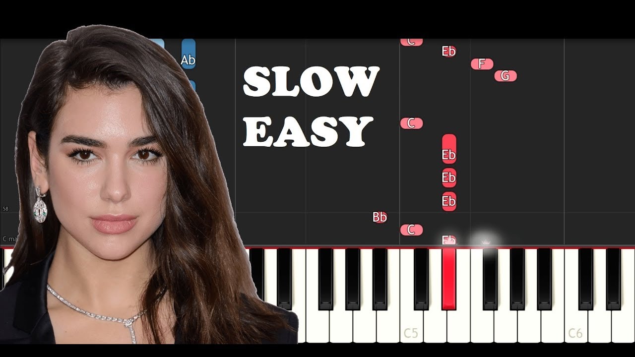 Blackpink & Dua Lipa - Kiss and Make Up (SLOW EASY PIANO TUTORIAL)