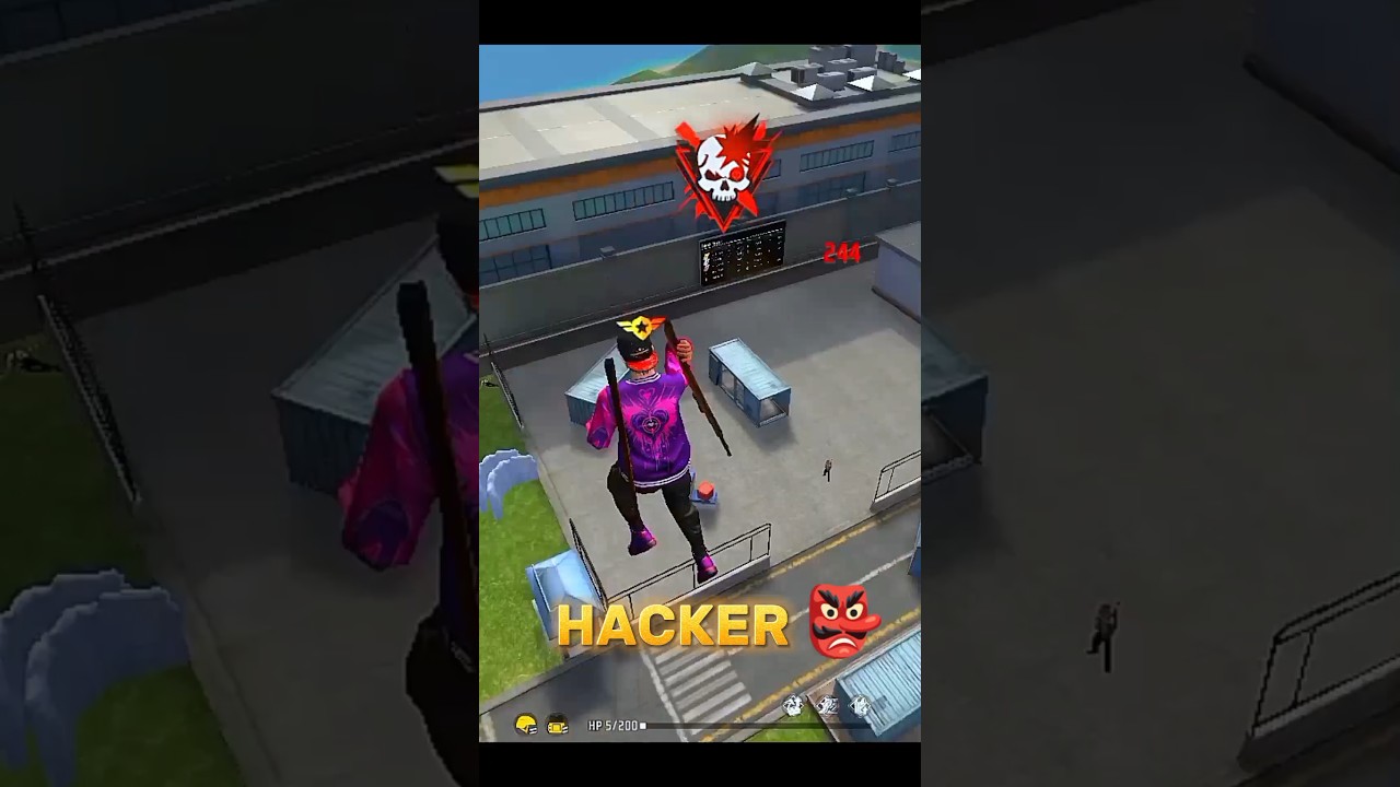 IMPOSSIBLE 🔥 HACKER IN TRAINING GROUND 👺 #shorts #freefire